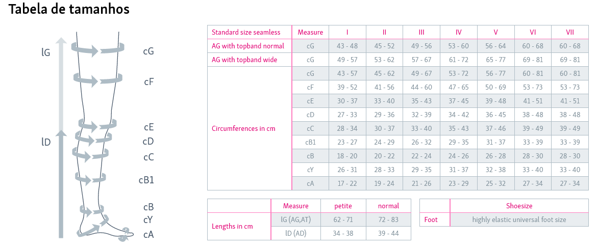 Meias de Compressão até ao joelho – Elegance