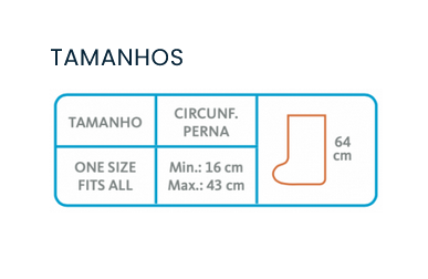 Protetor de perna para ortóteses e gesso – modelo curto