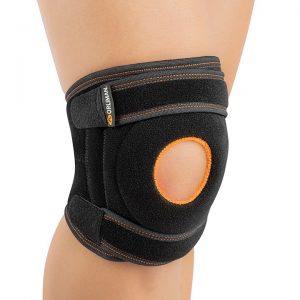 Joelheira curta envolvente com estabilizadores mediolaterais flexíveis – 3TEX®