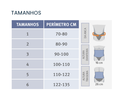 Faixa Sacrolombar com Barras Semi-rígidas